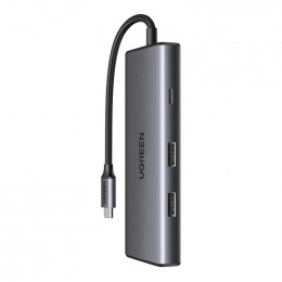 Ugreen CM498 USB 3.1 Type-C - 2xUSB 3.0, HDMI, SD, TF, PD (15531)