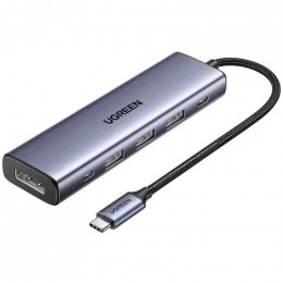 Ugreen CM511 USB Type-C - 3xUSB 3.0, DisplayPort, USB-C, PD (75642)