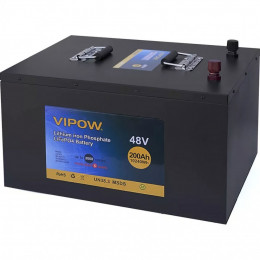 Vipow LiFePO4 48V (51.2V/200Ah/10240Wh) (LiFePO4512-200/100)
