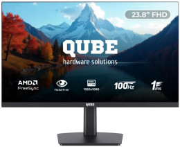 QUBE V24F100 Plus Black (V24F100-PLUS) - 23.8 IPS / 1920×1080 / 100 Гц / AMD FreeSync