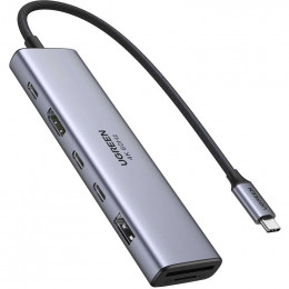 USB3.2 Type-C --> HDMI 4K60Hz/2хUSB 3.0/2xUSB-C/SD/TF PD 100 Вт CM511 Ugreen (45521)