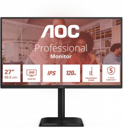 AOC Q27E4U Black - 27 IPS / 2560×1440 / 120 Гц / Adaptive Sync / Pivot / HAS