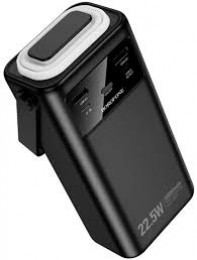Borofone BJ65 High With Four Cables 30000 mAh 22.5W Black (6941991122033)