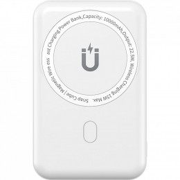 WiWU Snap Cube Magnetic Wireless Charger 10000mAh White (6973218947020)