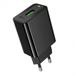 HOCO CS92A Leader single port QC3.0 charger(EU) Black (6942007671033)