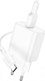 Borofone BA72A Spring single port QC3.0 charger set (Type-C) 18W White (6974443388596)