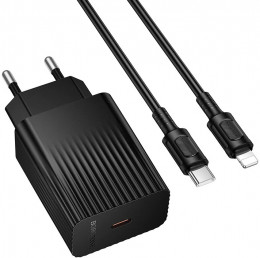 Borofone BAS73A 20W Black USB Type-C to Lightning cable (6941991122712)