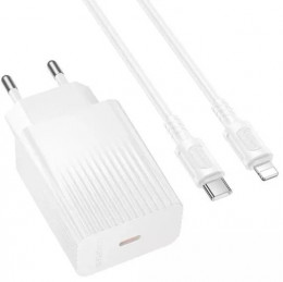 BOROFONE BAS73A Source 20W White with Type-C / Lightning (6941991122729)