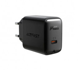 Acefast A1 PD20W single USB-C charger Black (6974316280033)