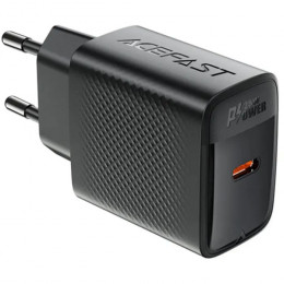 Acefast A104 PD25W GaN single USB-C charger Black (6974316283355)
