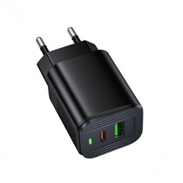 BOROFONE BAS83A Star PD20W+QC3.0 charger (EU) Black (6941991126765)