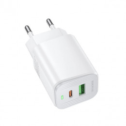 BOROFONE BAS83A Star PD20W+QC3.0 charger (EU) White (6941991126772)
