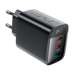 Acefast 2xUSB-C + 1xUSB 67W GaN black (6974316284048)