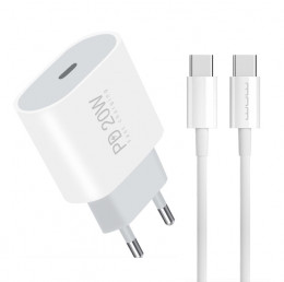 WUW-T79L PD 20W USB C charger with type c to type c cable (T79CL)