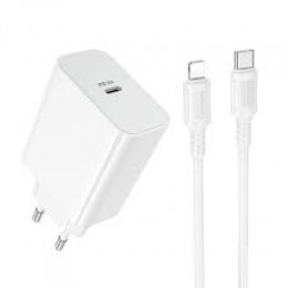 Borofone BA107A Stellar single port PD30W charger set (C to iP) (EU) White (6941991125355)