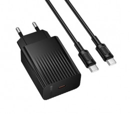 Borofone BAS75A 30W Black + Type-C to Type-C cable (6941991122859)