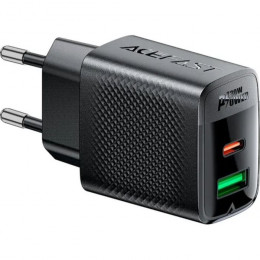 ACEFAST A98 PD 30W GaN Type-C+USB-A charger 3A Black (6974316283263)