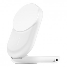 Belkin UltraCharge 2-in-1 Foldable Magnetic Charger with Qi2 25W White (WIZ039KQWH)