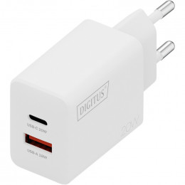 Digitus (1USB-C, 3A, 1USB-A, 3A) 20W White (DA-10300)