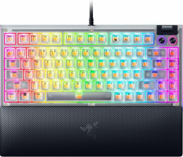 Razer BlackWidow V4 75% RGB 83key Mechanical Tactile Switch GEN-3, USB-A, EN, Phantom White Ed. (RZ03-05003500-R3M1)
