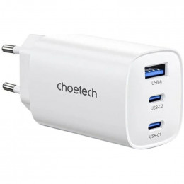 Choetech GaN PD65W 3Ports White (PD9006)