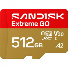 MicroSDXC 512GB UHS-I/U3 A2 Class 10 SanDisk Extreme Go (SDSQXGN-512G-GN6MN)