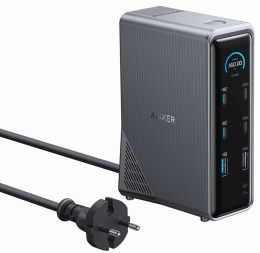 ANKER Prime Charging Docking Station 14-in-1, Dual Display, 160W (A83B63A1)