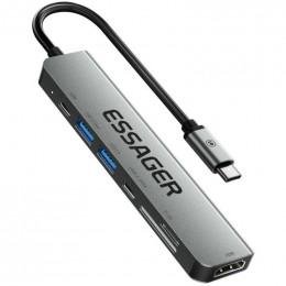 Essager QingHong 7 in 1 USB-C Hub (EHB07-QH0G-Z)