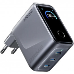 Anker GaN Prime Charger 160W, 3xUSB-C, Display Silver (A2687341)