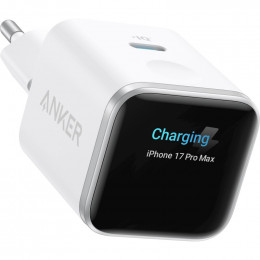 Anker Nano Charger 45W USB-C Smart Display Aurora White (A121DG21)