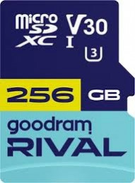 Goodram Rival M3AA Pro Gaming microSDXC 256GB UHS-I U3 V30 + SD адаптер (GGSM3AA-2560R12)