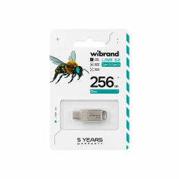 Wibrand 256GB Bee Silver USB 3.2/Type-C (WI3.2TC/BE256TC039S)