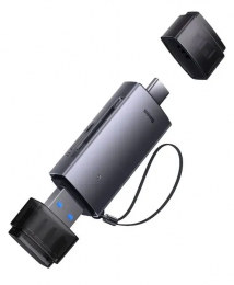 Baseus USB-A + USB-C to SD/TF gray (WKQX060113)