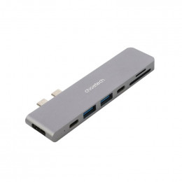 Choetech Dock-Station USB-C 7-in-1 (HDMI/картридер/USB-A/USB-C, for MacBook Pro/Air) (HUB-M14-GY-V2)