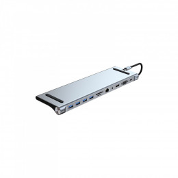 Dynamode 11-in-1 USB-C to HDTV 4K/30Hz, VGA, 1хUSB3.0, RJ45, Type-C PD, Audio, SD/MicroSD (BYL-2003)