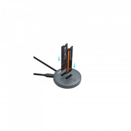 Maiwo 2*NVMe M.2 SSD to USB3.2 Gen2 USB-C 10Gbps (K3026P2 grey)