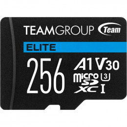 MicroSDXC 256GB UHS-I/U3 Class 10 Team Elite (TEAUSDX256GIV30A103)