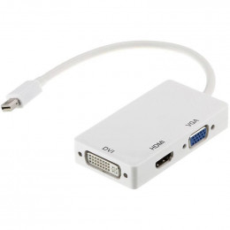 PowerPlant (CA910946) miniDisplayPort(Thunderbolt)-HDMI, DVI, VGA, 0.2 м, White