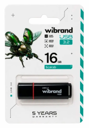 Wibrand 16GB Scarab Black USB 3.2 (WI3.2/SC16P11B)
