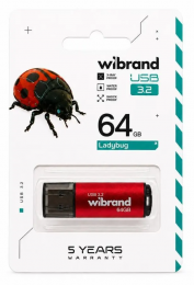 Wibrand 64GB Ladybug Red USB 3.2 (WI3.2/LB64P10S)