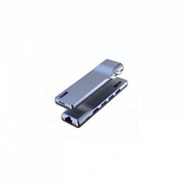 Armorstandart For MacBook M-Series HDMI 4K, RJ45, PD, 3USB, SD, microSD Grey (ARM69367)