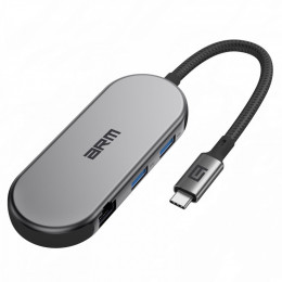 Armorstandart USB-C to HDMI 4K, RJ45, PD, 2USB, SD, microSD Grey (ARM69365)
