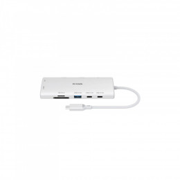 D-Link USB-C 10-in-1 2xHDMI + 1xRJ45 1000Mbps + 2xUSB-C + USB 3.1 + USB 3.0 + SD + TF silver (DUP-A01)