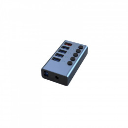 Dynamode 5 ports USB3.0 to 4*USB3.0+2.4А Power Adapter 2.5A/12V (DM-UH-P405-G)