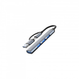 Dynamode USB Type-C/Type-A to 1хUSB3.0, 3xUSB 2.0 metal (DM-UH-312AC)
