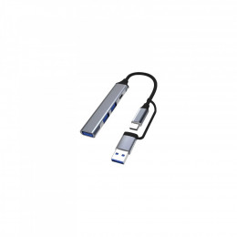 Dynamode USB Type-C + USB-A to 1хUSB-C 3.0 1хUSB-A 3.0 2xUSB-A 2.0 dark grey (DM-UH-314AC)