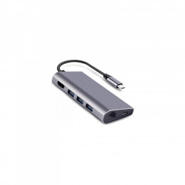 Dynamode USB3.1 Type-C to HDMI, 3хUSB3.0, RJ45, USB Type-C Female, SD (Dock-USB-TypeC-HDMI-USB3.0-RJ45)