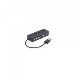 Gembird USB 2.0 4 ports switch black (UHB-U2P4-05)
