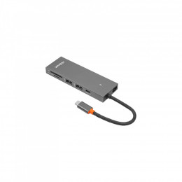 HiSmart USB-C to 2xUSB 3.0 + 2xUSB-C + SD + TF + HDMI 4K60Hz gray (CA913459)