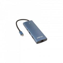 HiSmart USB-C to HDMI + 2хUSB 3.0 + PD 100W + USB 2.0 + SD/TF 3.0 + LAN RJ45 (CA914357)